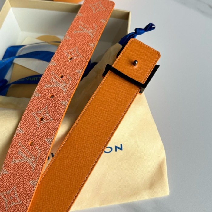 1:1 quality version 28197155 Two-Tone Monogrammed Buckle Belt 14 colors