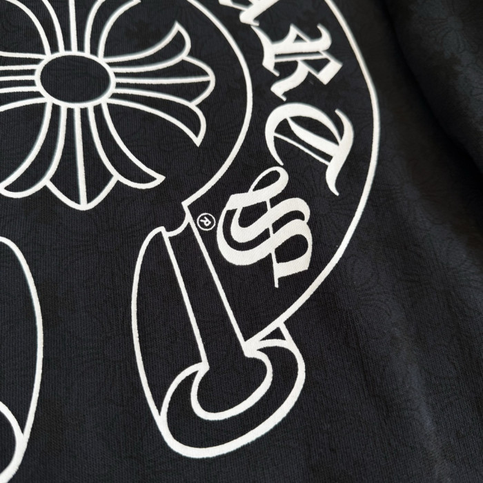 1:1 quality version Full printed dark cross Vertical Lettering Logo and Sanskrit print Zipper Hoodie 2 colors 28782524