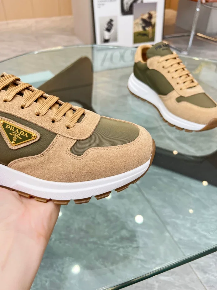 PRAX 01 DELAV SUEDE AND RE-NYLON SNEAKERS   PRD046