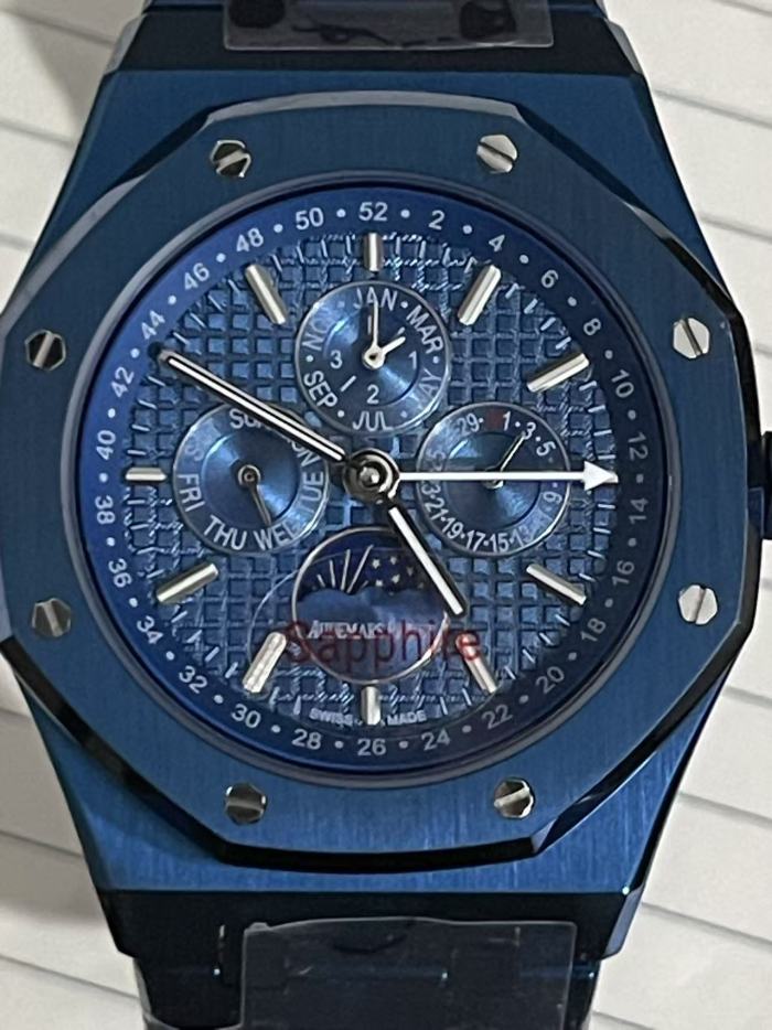 Royal Oak Blue Dial Perpetual Calendar Mechanical Movement Watch【Dial diameter：41mm 】28927257