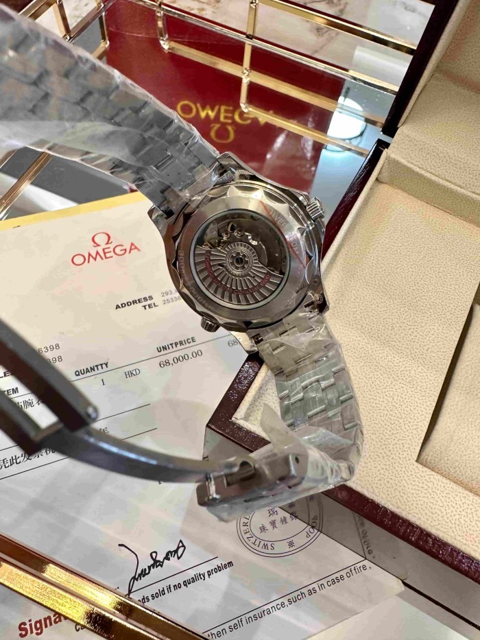 Seamaster Series Dark Green Curved Dial Mechanical Movement Watch【Dial diameter：40mm】28841676