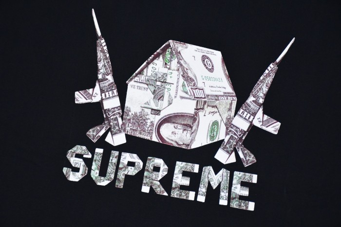 Money House & Guns Print T-Shirt Tee 2 colors 29047921