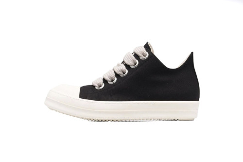 Rick0wens DRKSHDW Canvas Low Top Black Milk DU01B7802 DMW1 911