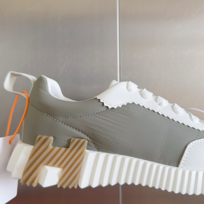 [plus-size shoes]Bouncing Couple Style Mixed Material Breathable Casual Sneakers 3 colors 29085233