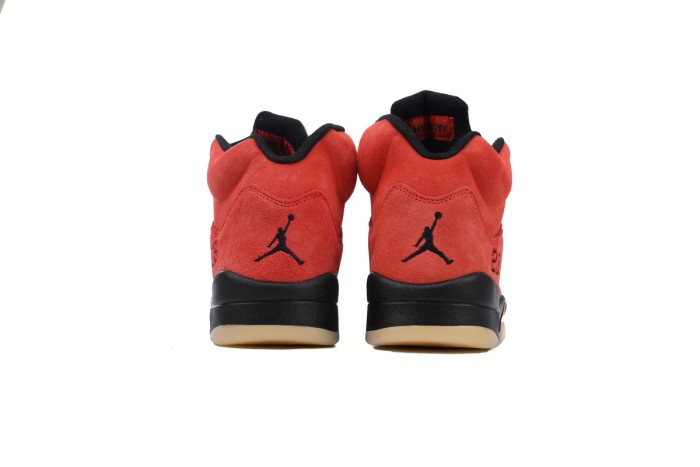 [plus-size shoes] Jordan 5   Dunk On Mars  Red Suede Basketball Shoes 29035484