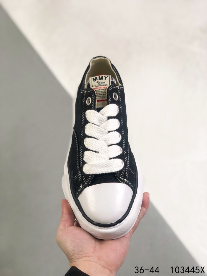 MMY Canvas flat toe caps low shoes-