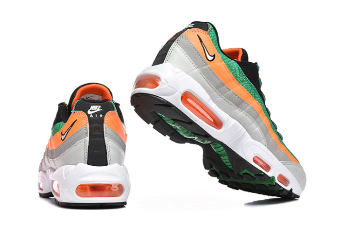 [plus-size shoes]Air Max 95 Black Red&Green Orange Retro Sneakers Running Shoes 2 colors 29038373