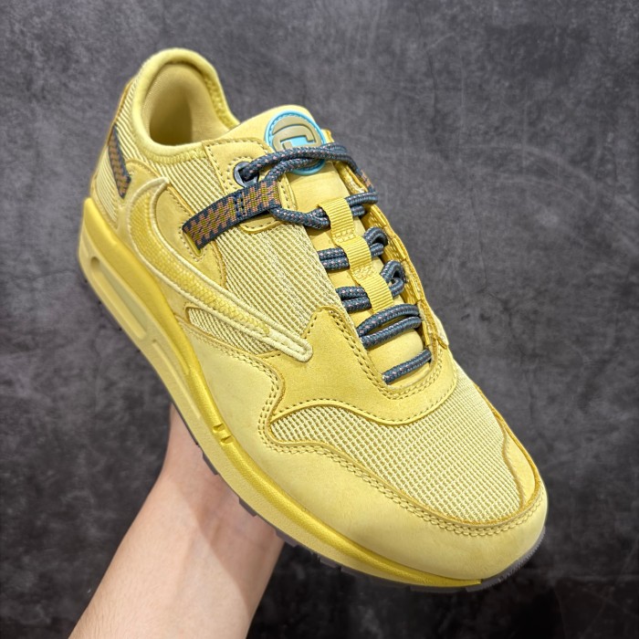 [buy more save more]1:1 quality version Travis Scott x Nike Air Max 1  Satum Gold  Wheat Retro Casual Running Shoes 28759442