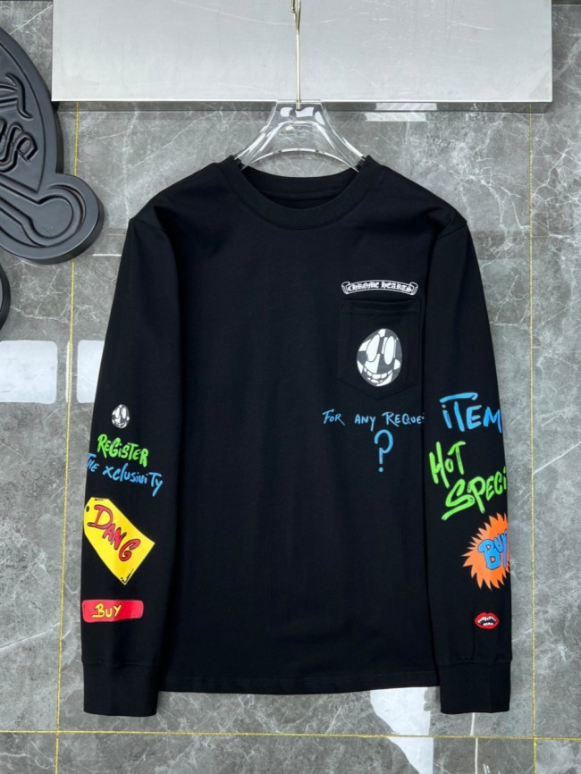 Double Sleeve Graffiti Letter Long Sleeve T-Shirt