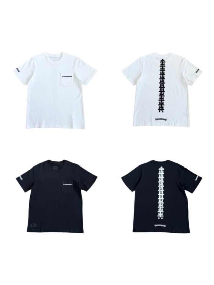 1:1 quality version Back Cross Spine Print Tee 2 colors 29045263