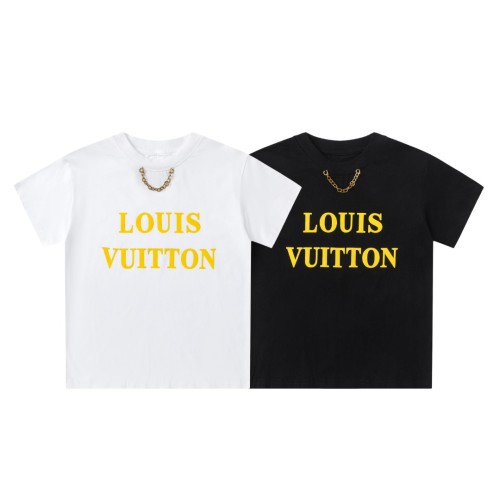 Metal Chain Neckline Logo Print T-Shirt for Kids 2 colors 29006083