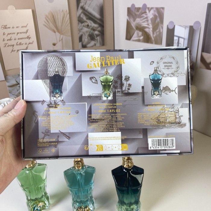 White Box Nude Male Middle Samples Three-piece Perfume Set 3 flavors 28600242