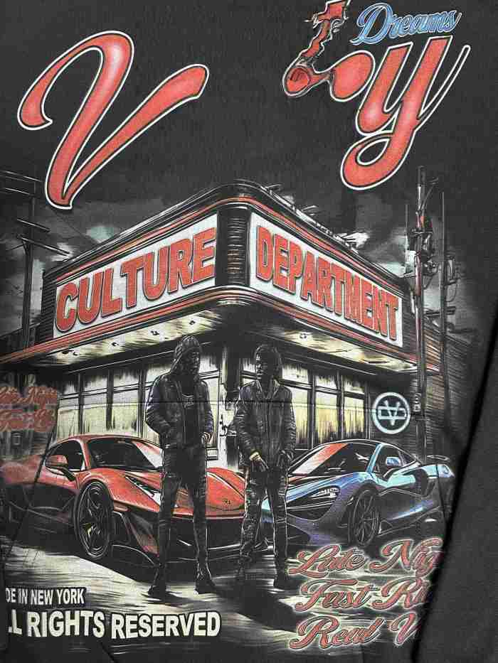 Vale Forever Culture Department Printed Hoodie