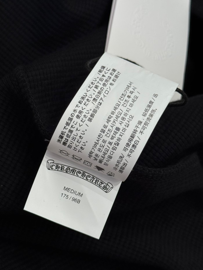 1:1 quality version Cotton Waffle Knit Cross Patch Crew Neck Long Sleeve Sweatshirt 2 colors 28938005