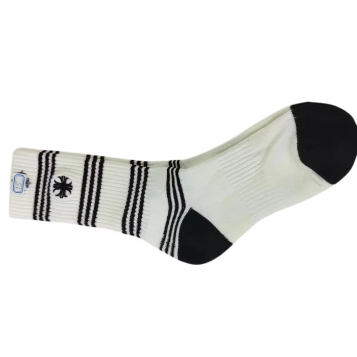 Sanskrit Cross Stripe Jacquard Crew Socks 25 colors 28887618