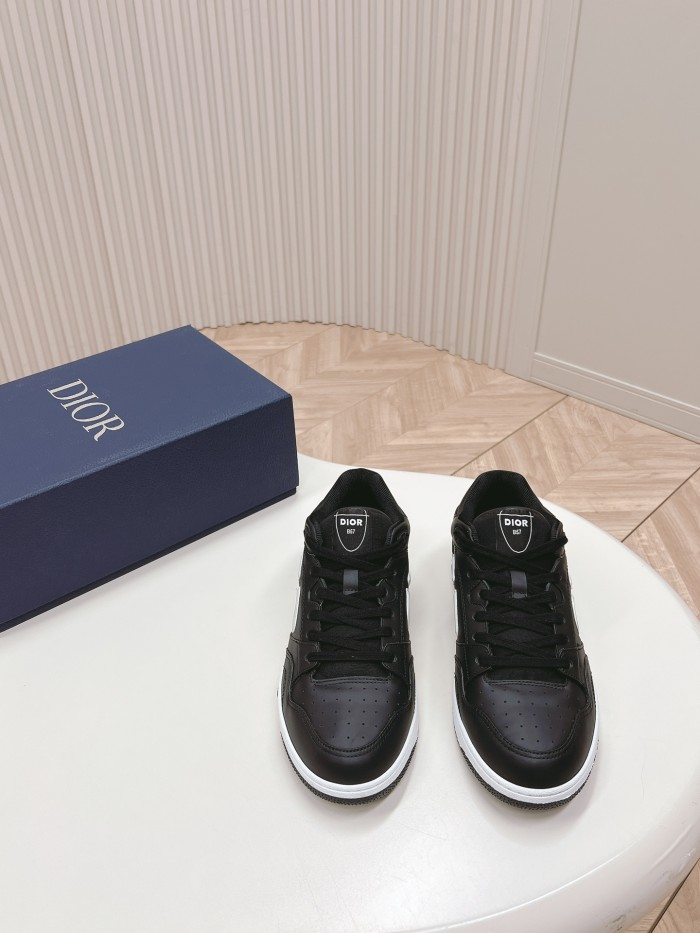 1:1 quality version  St0ne x Di0r Co-branded 3D logo printed cowhide breathable sneakers 3 colors