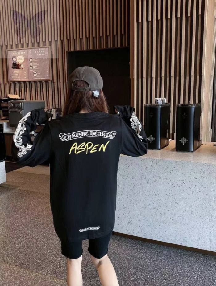 1:1 quality version ASPEN Limited Edition Floral Sleeve Print  Long Sleeve T-Shirt 2 colors 28700629