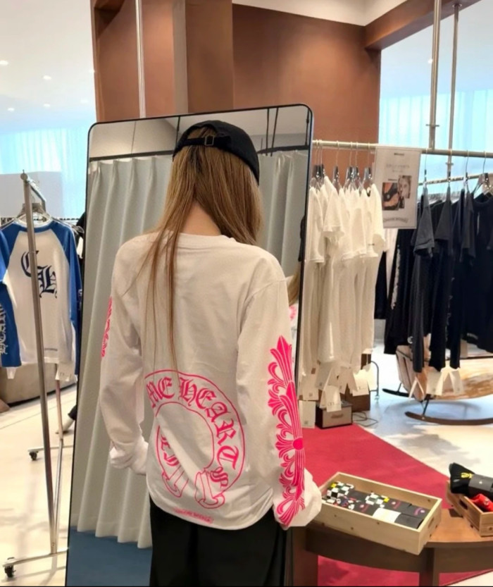 1:1 quality version Double-Sleeve Vine Print Long Sleeve T-Shirt 2 colors 28688408