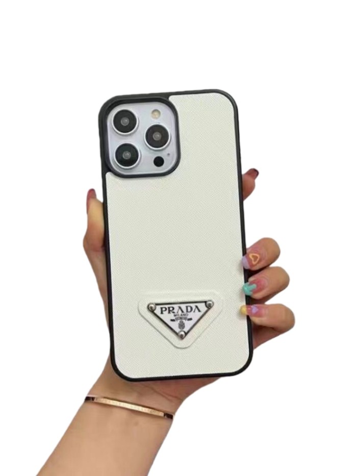 Leather Plain Color logo Phone Case 3 colors 28653779