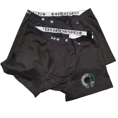 Pure cotton letter print boxer briefs, unisex, black 28933111