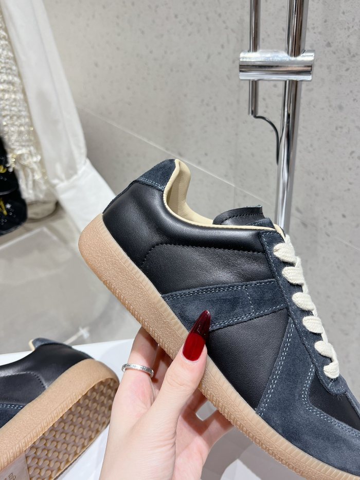 1:1 quality version M@ison 28294758 Leather Patchwork Derby Shoes 39 colors