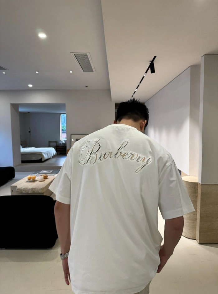 1:1 quality version  Embroidered letter T-shirt 2 colors 28967599