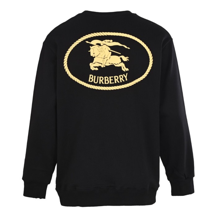 1:1 quality version Chest Embroidery Back Warhorse Print Crew Neck Sweatshirt 2 colors 28476813