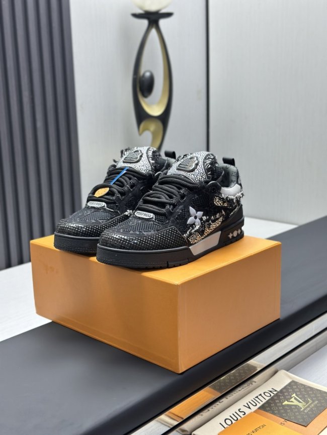 1:1 quality version 28338547 L Skate Trainer Black shoes