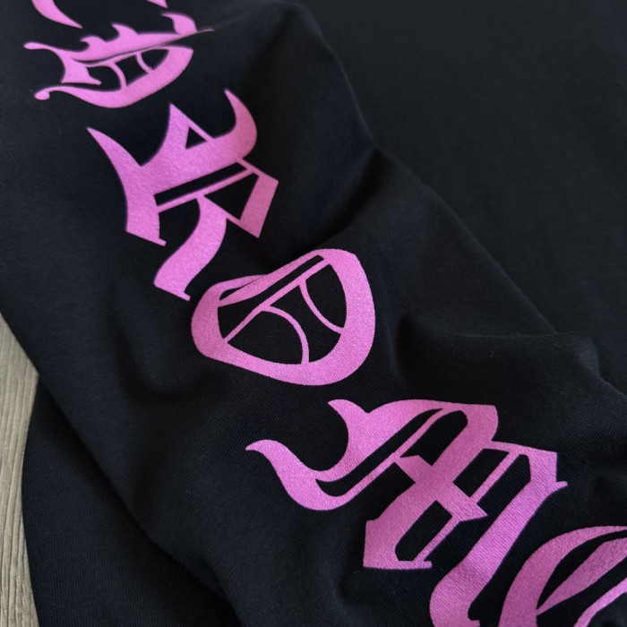 1:1 quality version Rose Sanskrit Print Long Sleeve T-Shirt 28691996