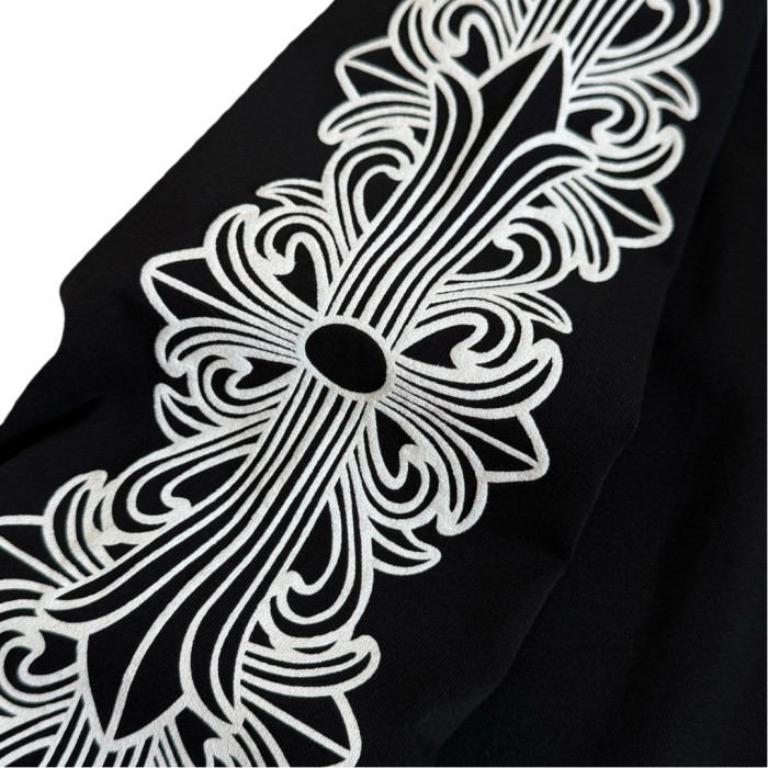 1:1 quality version Classic Floral Sleeve Horse Hoof Print Long Sleeve T-Shirt 2 colors 28711236