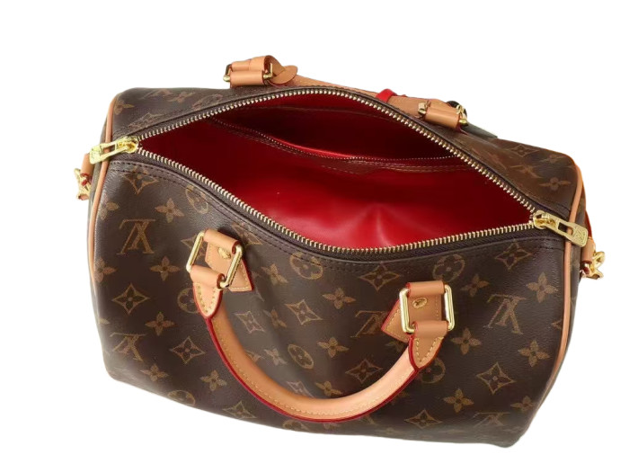 Leather Trimmed Crossbody Travel Tote Bag 28677519