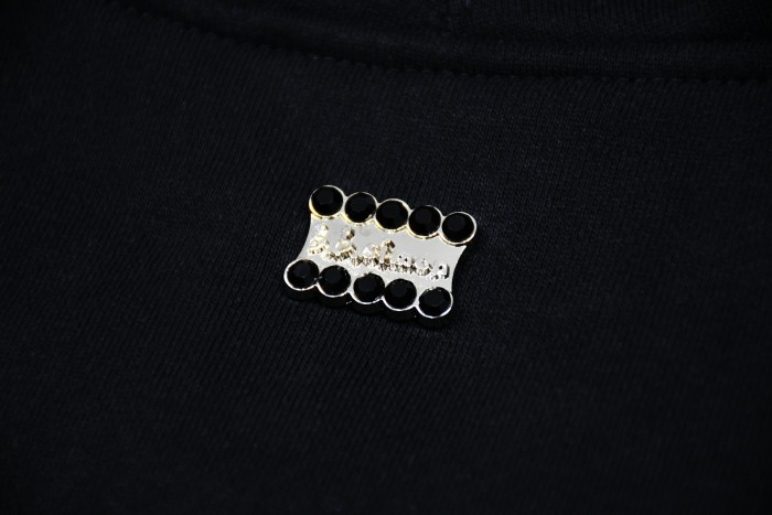 1:1 quality version B.BSIMON Co-branded Rhinestone Logo Zip Up Hoodie 3 colors 29082083