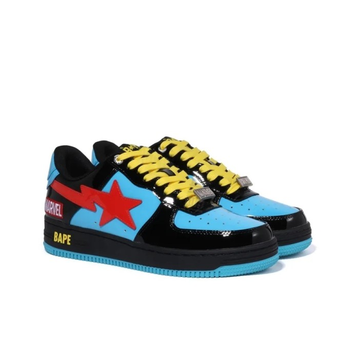 [plus-size shoes]Marvel x APE STA Leather-trimmed two-tone shoes 8 colors 28635950