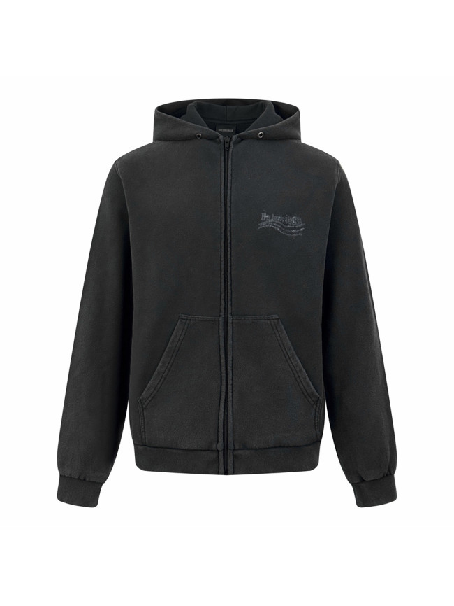 1:1 quality version Faded Logo Print Washed Version Hoodie 28759529