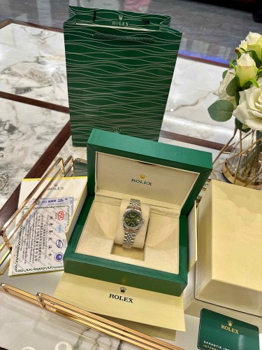 Green Dial Mechanical Movement Stainless Steel Strap Watch【Dial diameter：30/40mm 】28770467