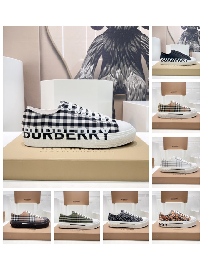 1:1 quality version Plaid canvas shoes 9 colors