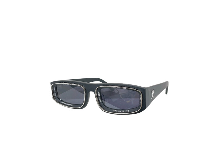 1:1 quality version Square Narrow Frame Monogram Glasses 9 colors