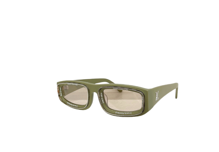 1:1 quality version Square Narrow Frame Monogram Glasses 9 colors