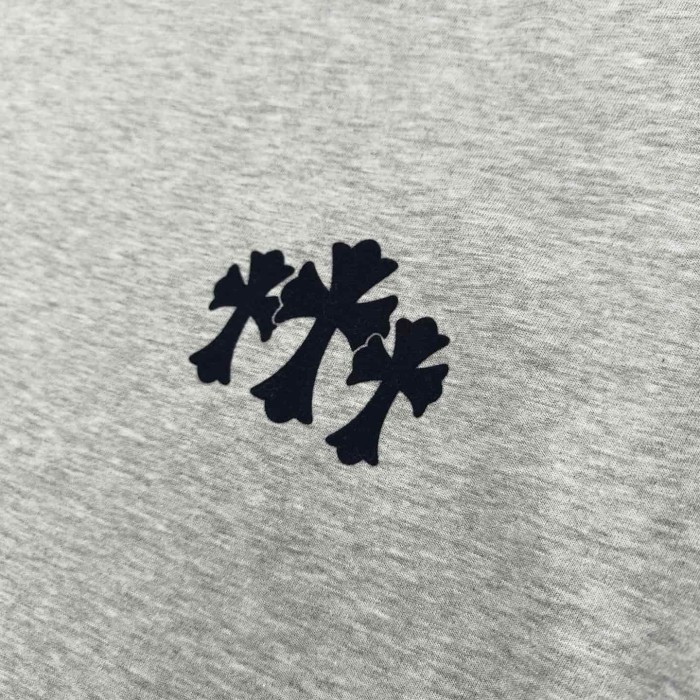 1:1 quality version Tokyo Paris Limited Embroidery Cross Curved Sanskrit Flocked Cotton T-Shirt 2 colors 29093524