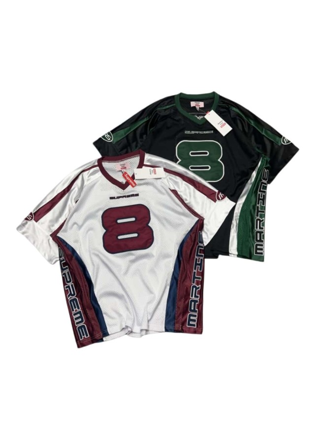 1:1 quality version Co-branded Mesh American Short Sleeve Football Jersey Tee 2 colors 29045931