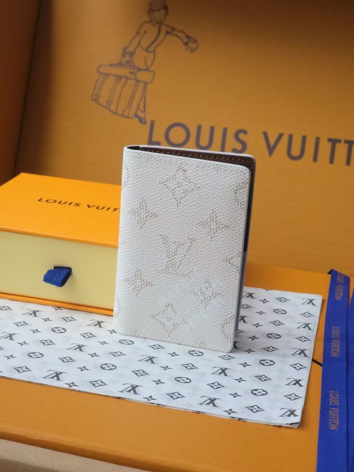1:1 quality version Multiple logo print Monogram Heritage Coated Canvas Card Holder 8 colors 28636060