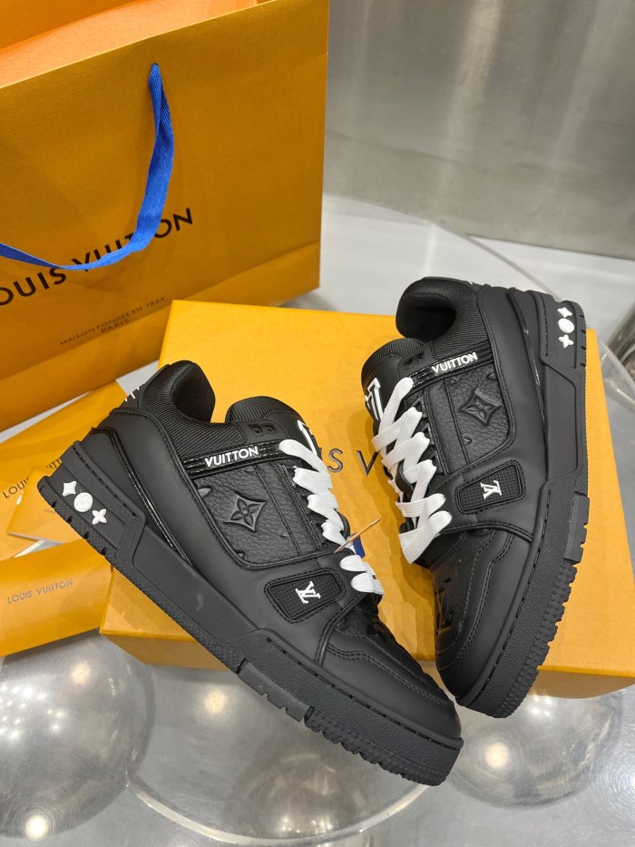1:1 quality version Trainer Leather Lace-Up Low-Top shoes 28596949