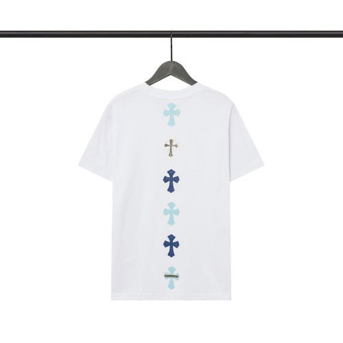Colorful Patchwork Leather Cross tee 2 colors