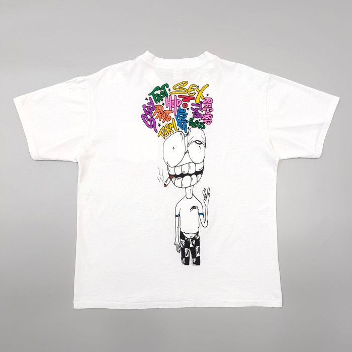1:1 quality version 28097443 Back Graffiti Alphabet Portrait Print Tee