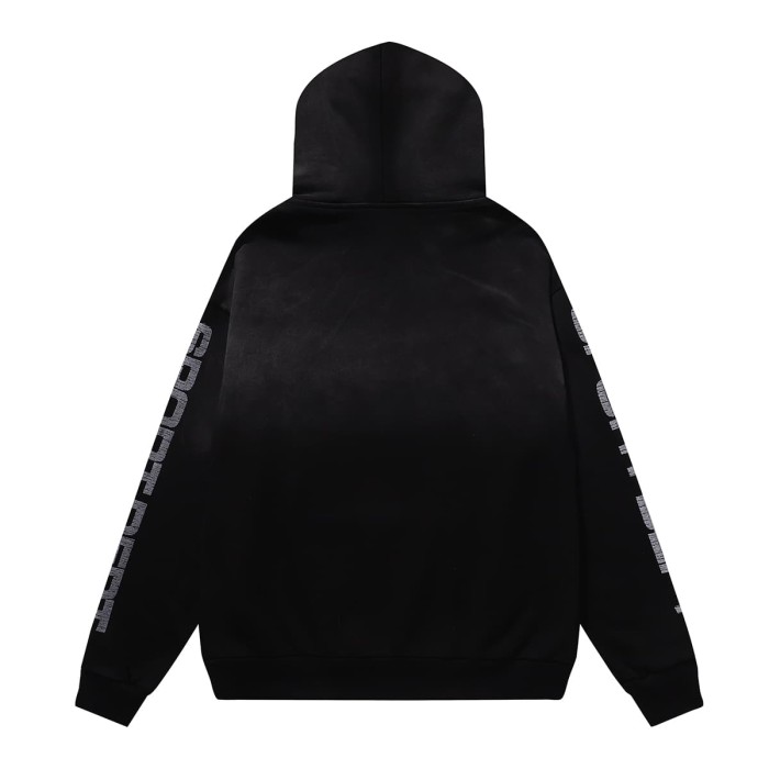 Chain Dog Print Washed Version Hoodie 28746799