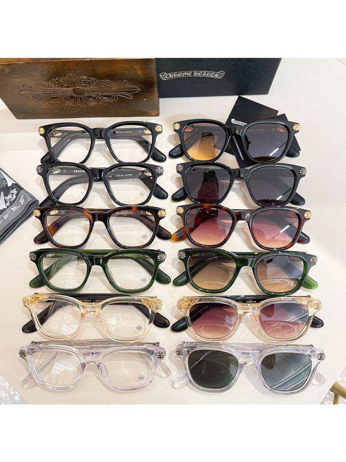 1:1 quality version 28327350 Smoke Show Square Framed Glasses 12 colors