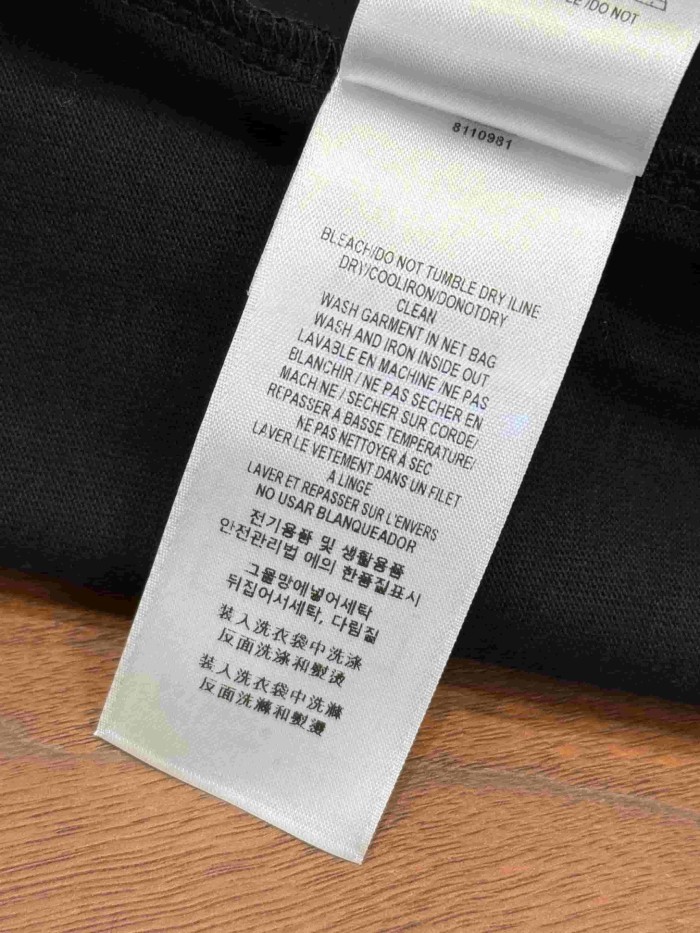1:1 quality version Dark pattern letter embroidery & heat transfer T-shirt 3 colors 28965247