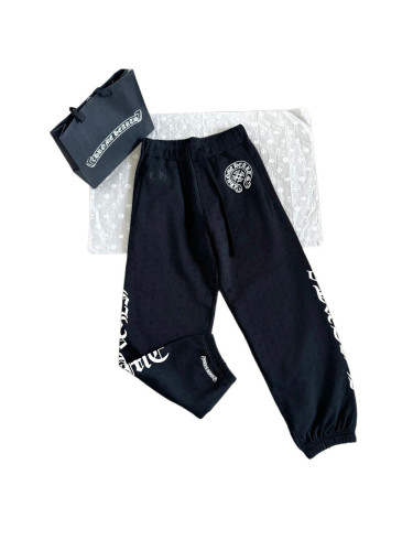 1:1 quality version Full-printed dark cross side Sanskrit printed sweatpants 2 colors 28782505