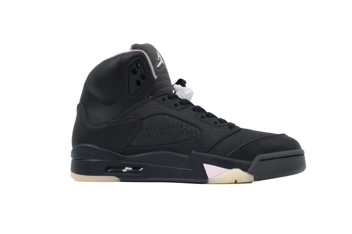 [plus-size shoes] Jordan 5 x PSG Black Leather Basketball Shoes 29035444