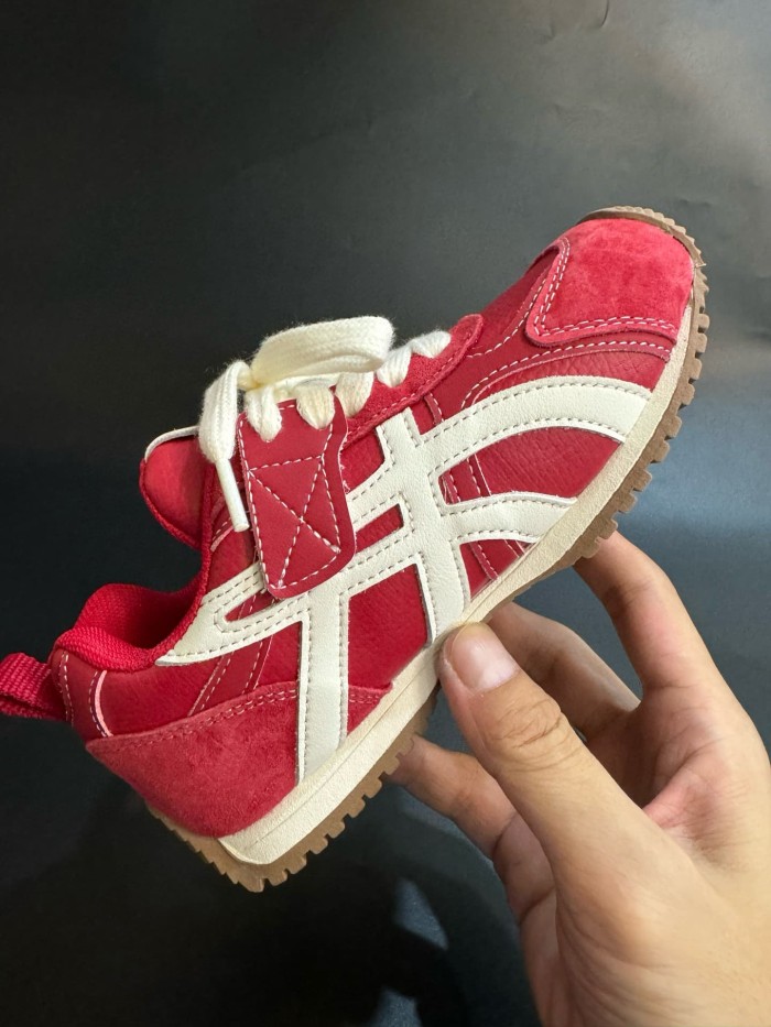 Autumn Winter Retro Leather Sneakers for Kids 3 colors 29006181